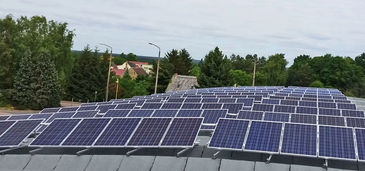 Photovoltaikanlage auf einem Hausdach