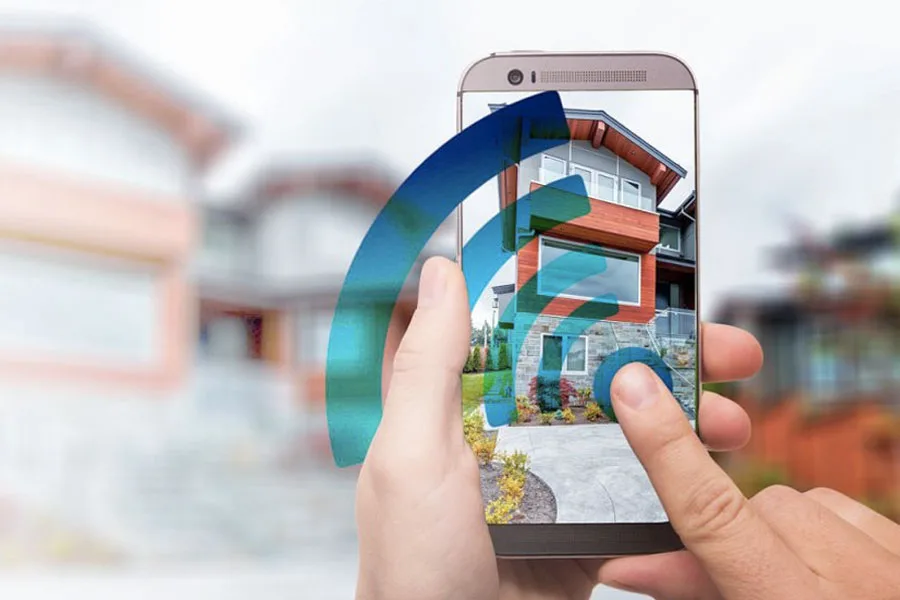 Smartphone steuert ein vernetztes Zuhause